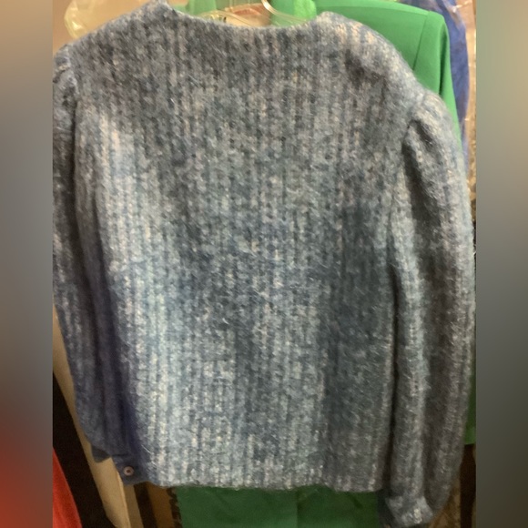 Virgin wool cardigan jacket sweater - Picture 3 of 4